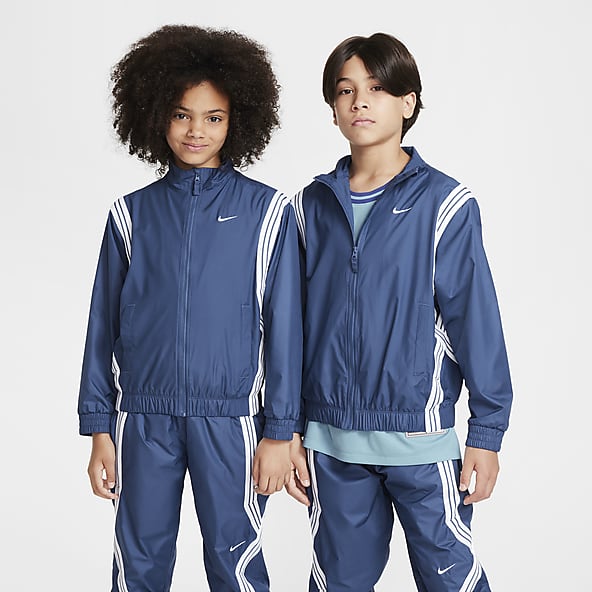 Blue Basketball Recycled Polyester Tracksuit Tops. Nike FI
